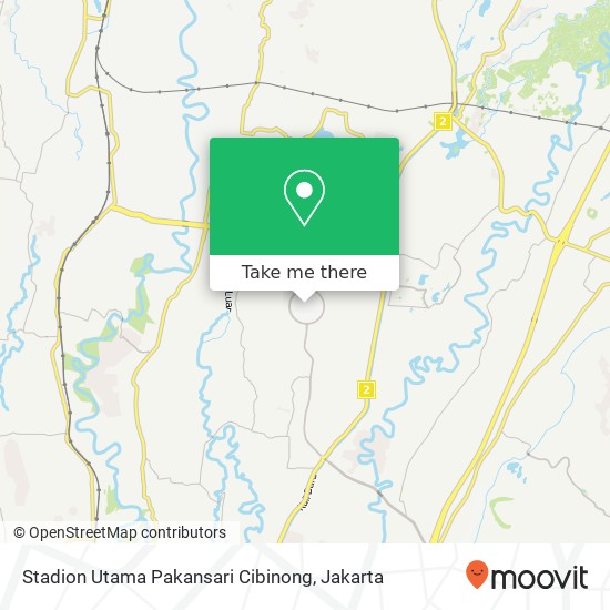 Stadion Utama Pakansari Cibinong map