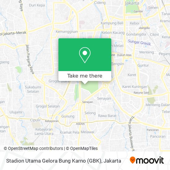 Stadion Utama Gelora Bung Karno (GBK) map