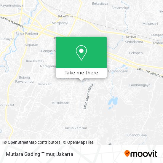 Mutiara Gading Timur map