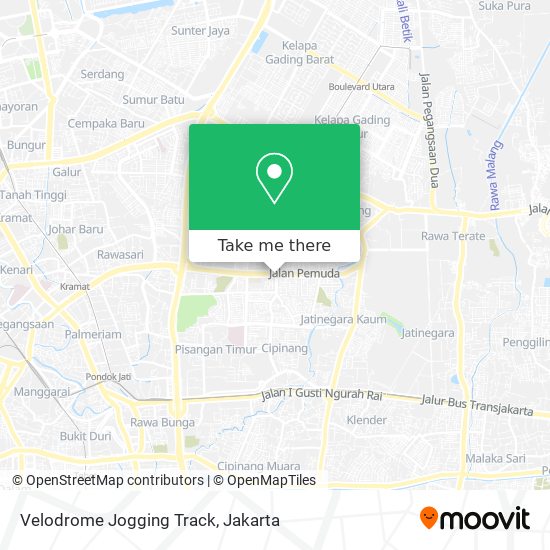 Velodrome Jogging Track map