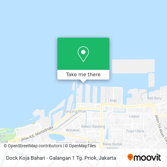 Dock Koja Bahari - Galangan 1 Tg. Priok map