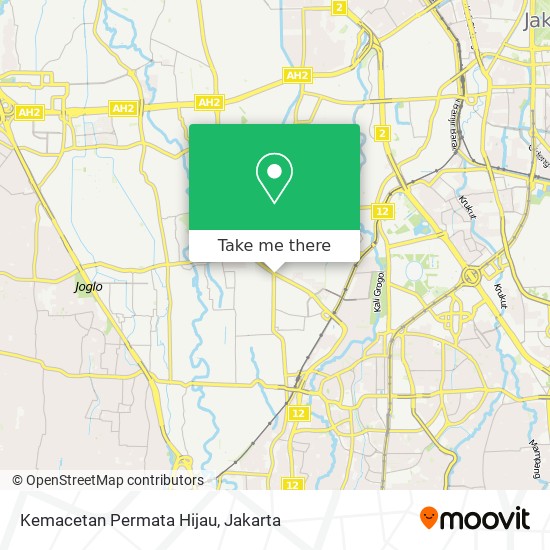 Kemacetan Permata Hijau map