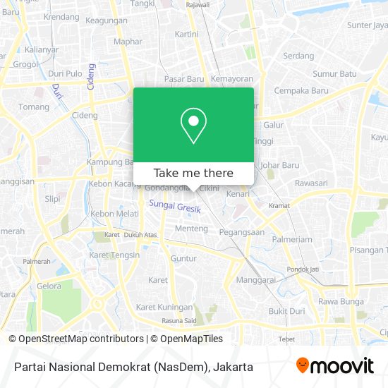 Partai Nasional Demokrat (NasDem) map