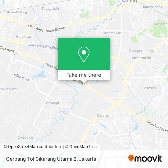 Gerbang Tol Cikarang Utama 2 map