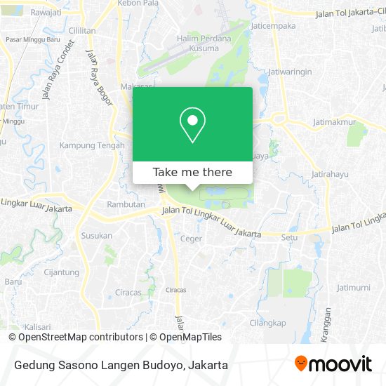 Gedung Sasono Langen Budoyo map