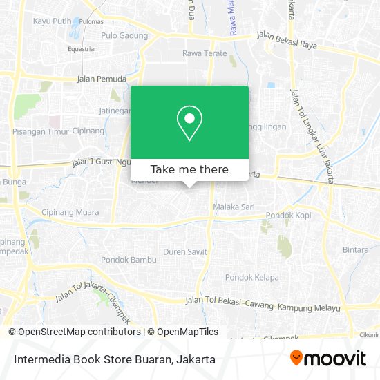 Intermedia Book Store Buaran map