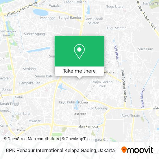 BPK Penabur International Kelapa Gading map