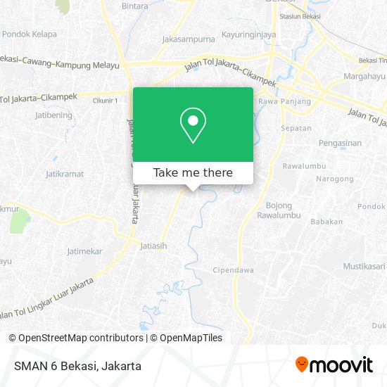 SMAN 6 Bekasi map