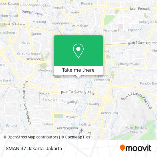 SMAN 37 Jakarta map