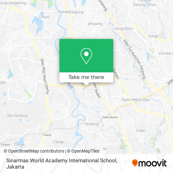 Sinarmas World Academy International School map