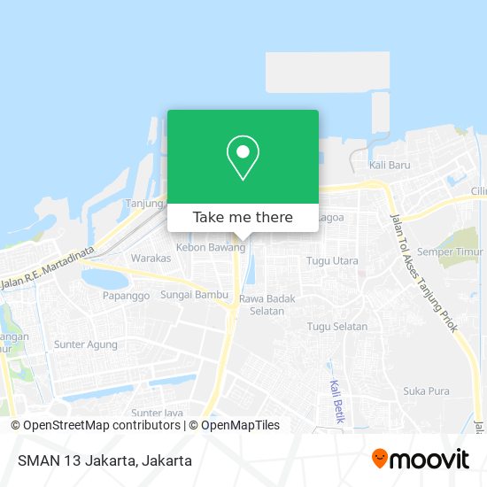 SMAN 13 Jakarta map