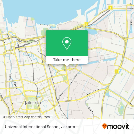 Universal International School map