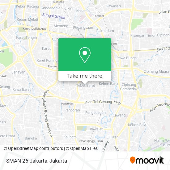 SMAN 26 Jakarta map