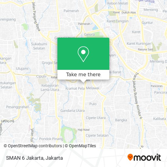 SMAN 6 Jakarta map