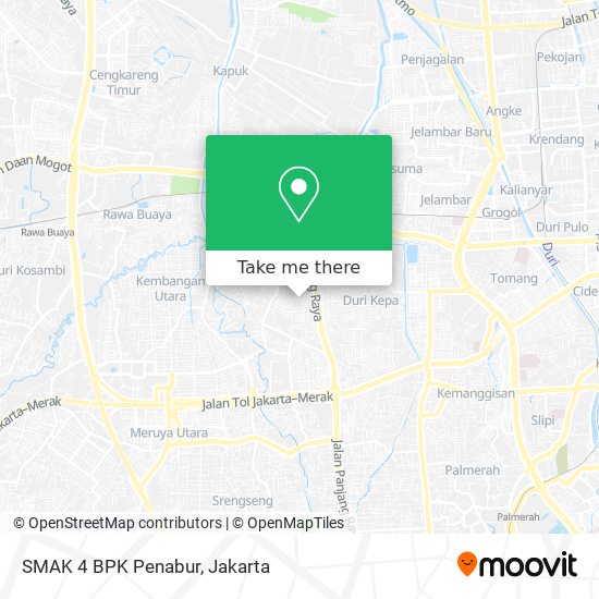 SMAK 4 BPK Penabur map