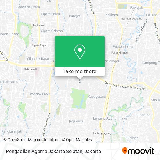 Pengadilan Agama Jakarta Selatan map