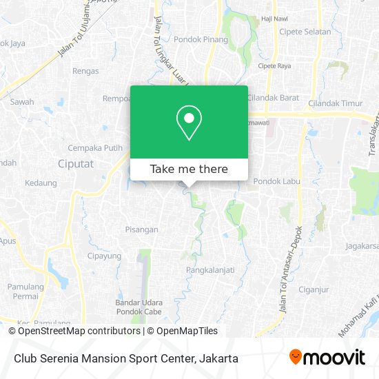 Club Serenia Mansion Sport Center map
