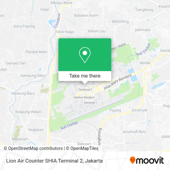 Lion Air Counter SHIA Terminal 2 map
