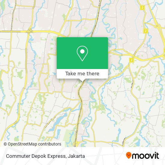 Commuter Depok Express map