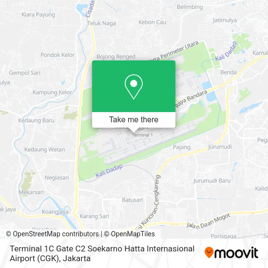 Terminal 1C Gate C2 Soekarno Hatta Internasional Airport (CGK) map