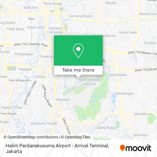 Halim Perdanakusuma Airport - Arrival Terminal map