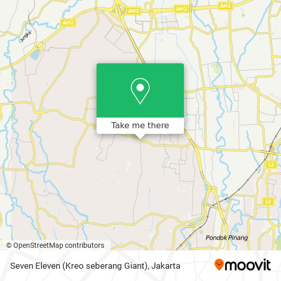 Seven Eleven (Kreo seberang Giant) map