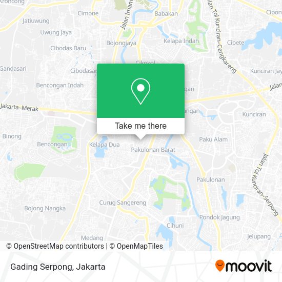 Gading Serpong map