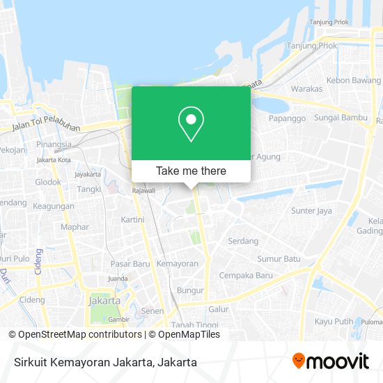 Sirkuit Kemayoran Jakarta map