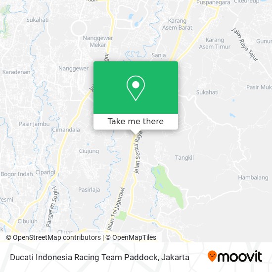 Ducati Indonesia Racing Team Paddock map
