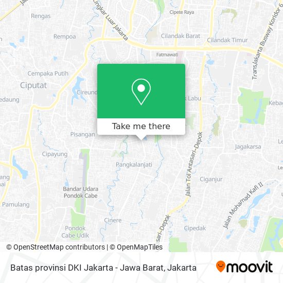 Batas provinsi DKI Jakarta - Jawa Barat map