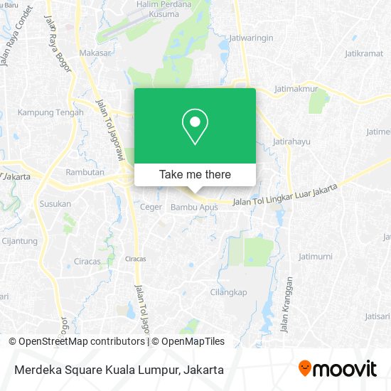 Merdeka Square Kuala Lumpur map