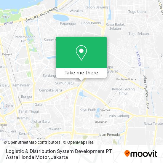 Logistic & Distribution System Development PT. Astra Honda Motor map