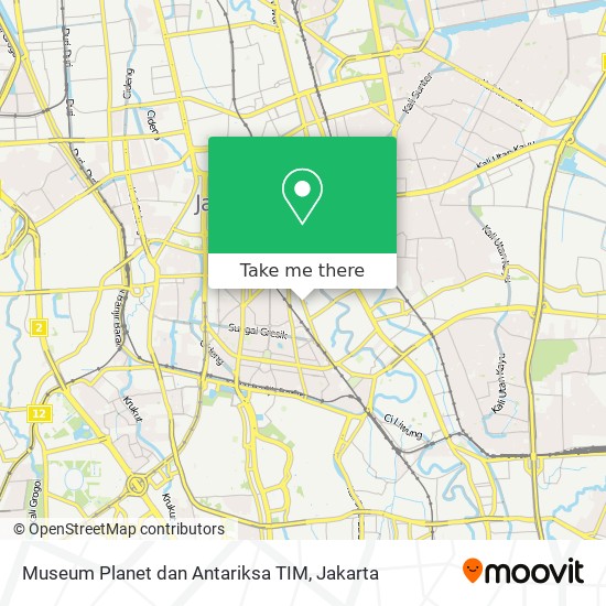 Museum Planet dan Antariksa TIM map