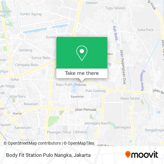 Body Fit Station Pulo Nangka map