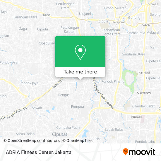 ADRIA Fitness Center map