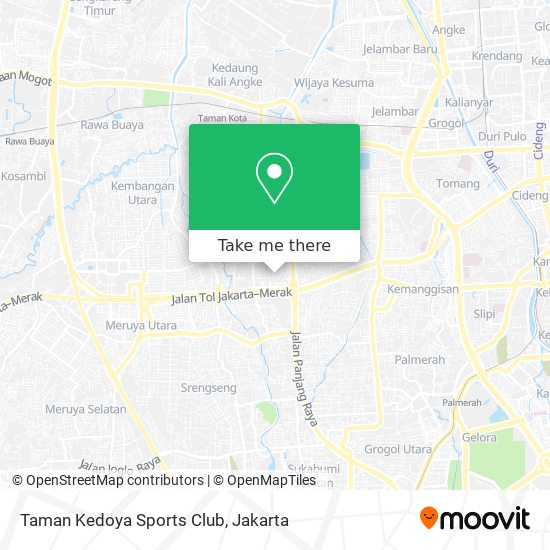 Taman Kedoya Sports Club map