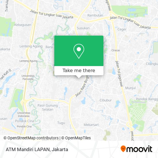 ATM Mandiri LAPAN map