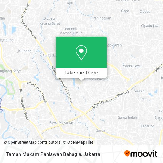 Taman Makam Pahlawan Bahagia map