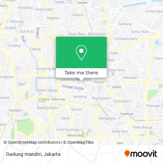 Gedung mandiri map