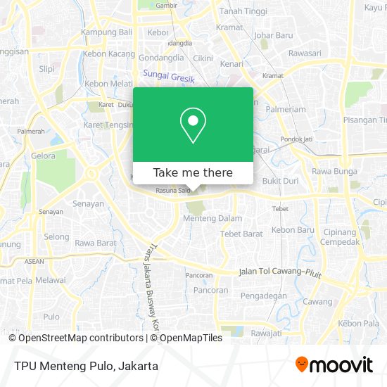 TPU Menteng Pulo map