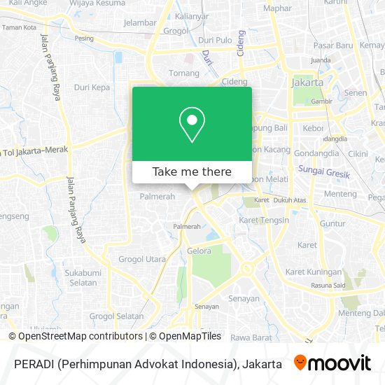 PERADI (Perhimpunan Advokat Indonesia) map
