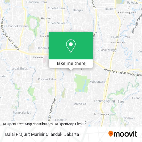 Balai Prajurit Marinir Cilandak map