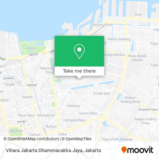 Vihara Jakarta Dhammacakka Jaya map