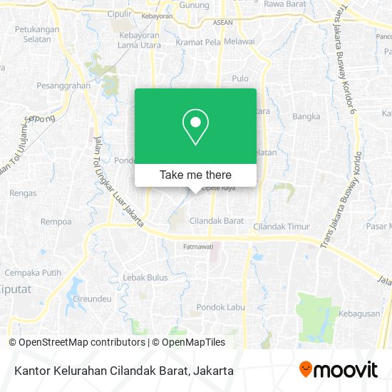 Kantor Kelurahan Cilandak Barat map