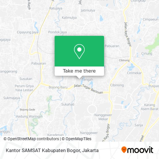 Kantor SAMSAT Kabupaten Bogor map