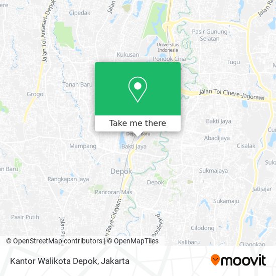 Kantor Walikota Depok map