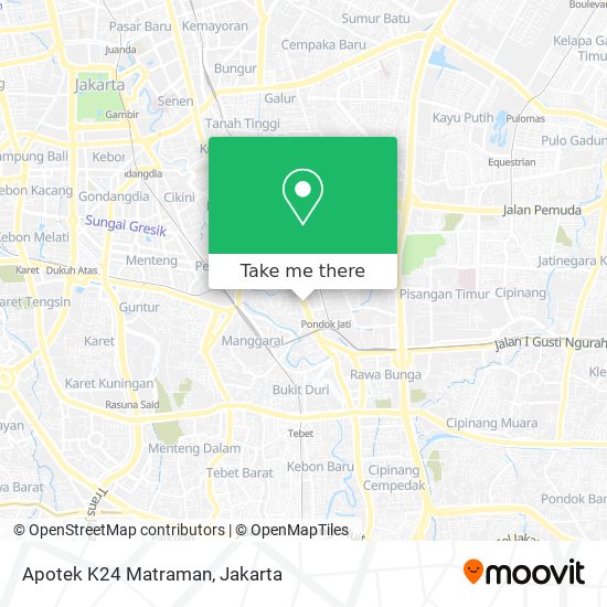 Apotek K24 Matraman map