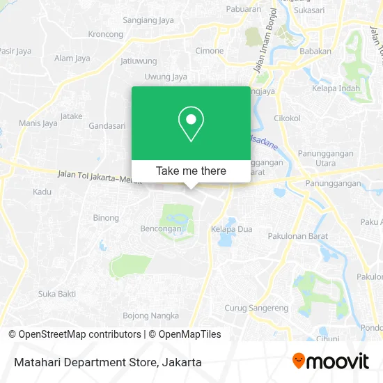 Matahari Department Store map