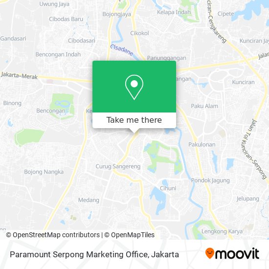Paramount Serpong Marketing Office map