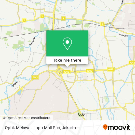 Optik Melawai Lippo Mall Puri map